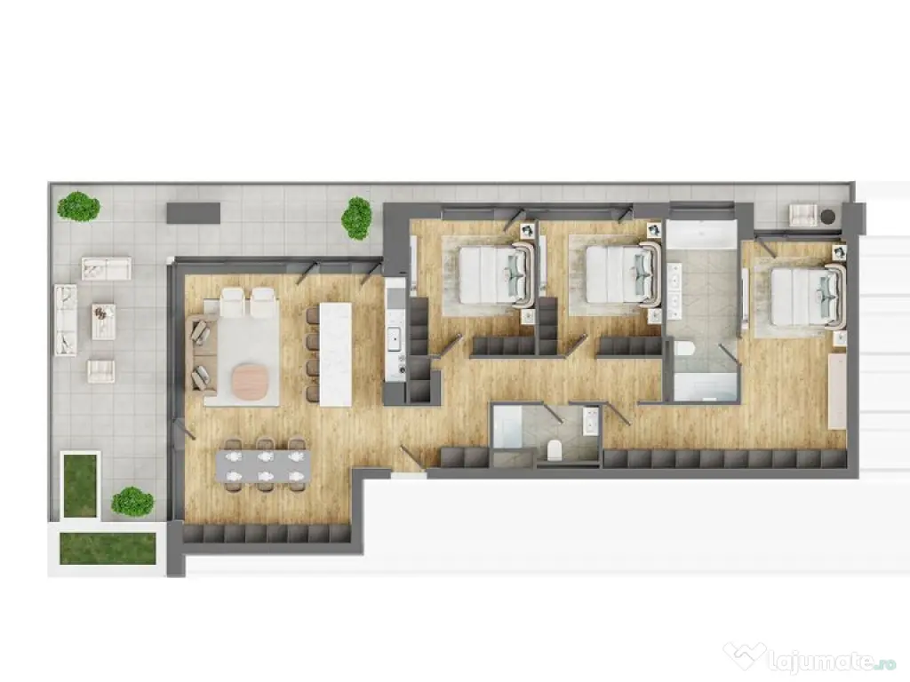 Apartamente 4 camere în Ansamblul Alpha Distrikt, Bartol... 