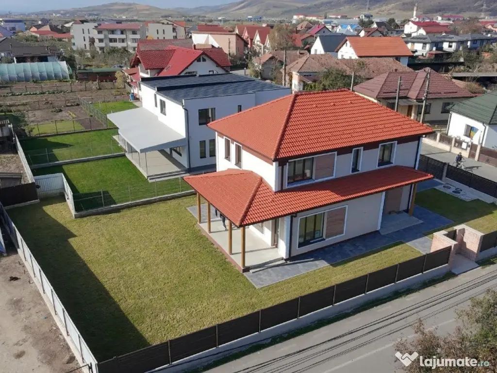 Casa individuala 5 cam P+E, sup.utila 152 mp, teren 601 mp Apahida 