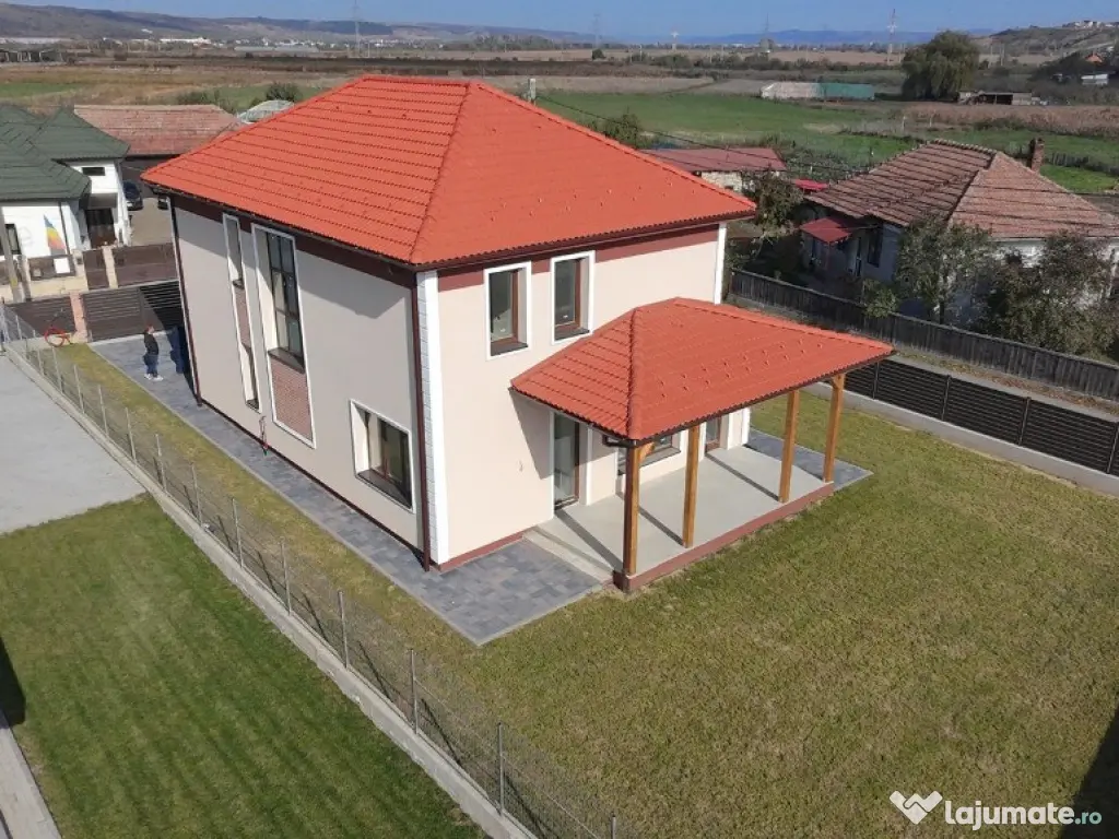 Casa individuala 5 cam P+E, sup.utila 152 mp, teren 601 mp Apahida 