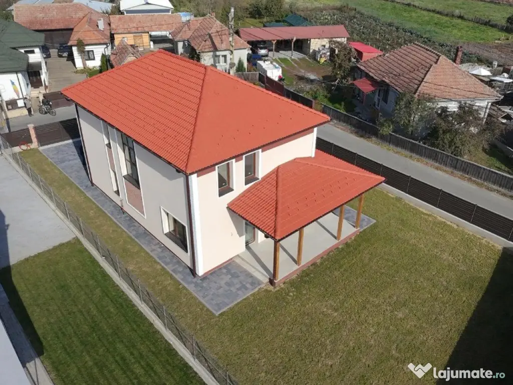 Casa individuala 5 cam P+E, sup.utila 152 mp, teren 601 mp Apahida 