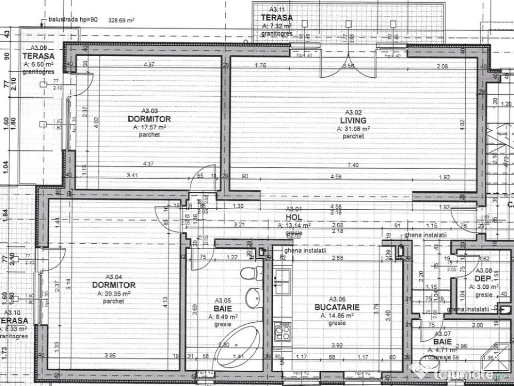 Apartament cu 3 camere – Zorilor, Cluj-Napoca , Lângă Sigma Center