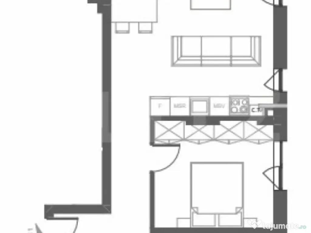 Comision 0%! Apartament 2 camere, finisat, balcon, garaj, zo