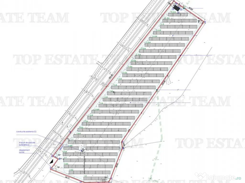 Teren si platforma betonata cu acces rapid la Autostrada Mol