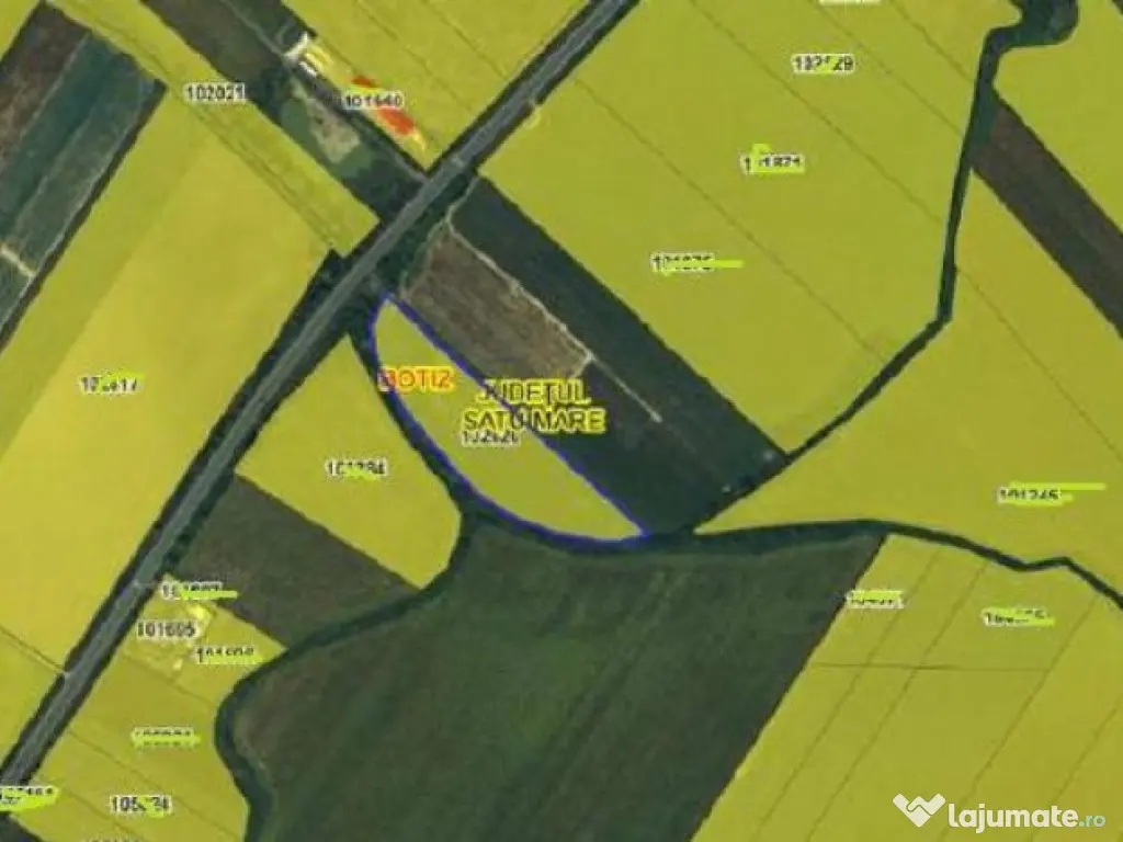Teren extravilan com. Botiz, jud. Satu Mare,
