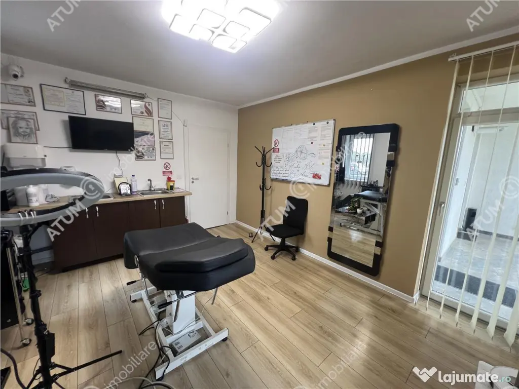 Spatiu comercial de 2 camere cu 2 bai 3 locuri de parcare zo 