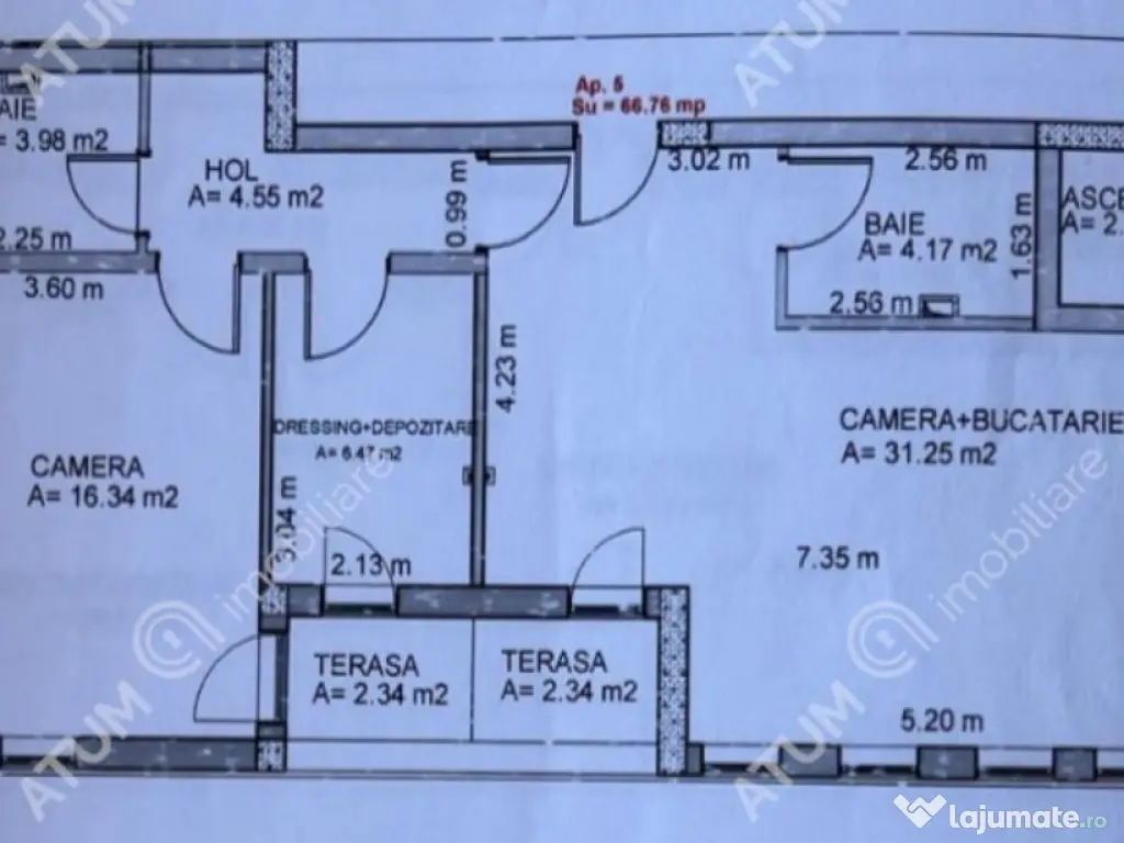 Spatiu comercial de 2 camere cu 2 bai 3 locuri de parcare zo 