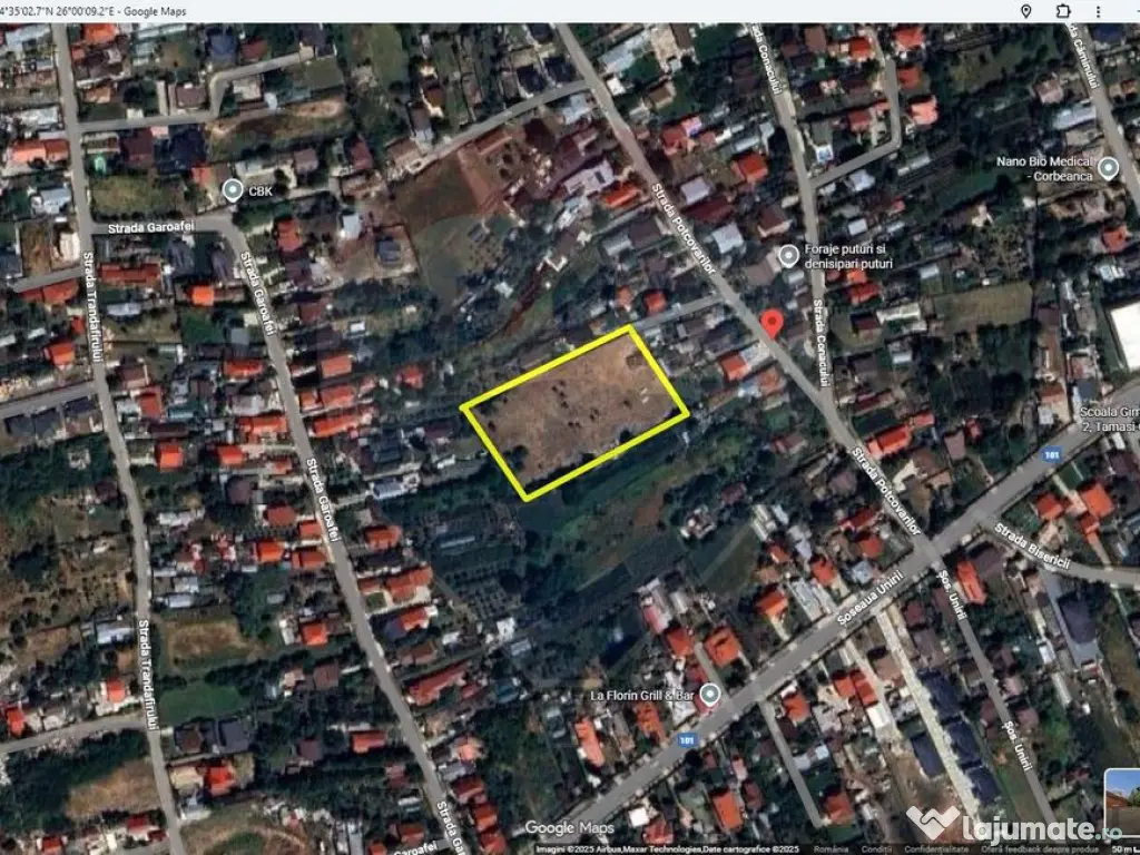 Teren Intravilan 6,122mp Corbeanca / Tamasi