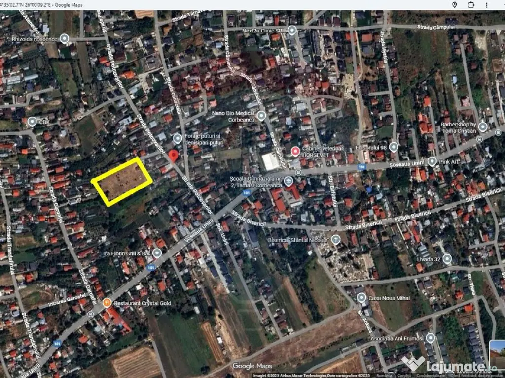 Teren Intravilan 6,122mp Corbeanca / Tamasi