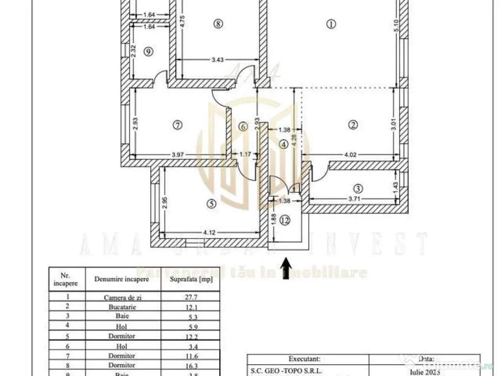 Comuna Vidra Casa 103 mp utili 470 mp teren 110 000eur 