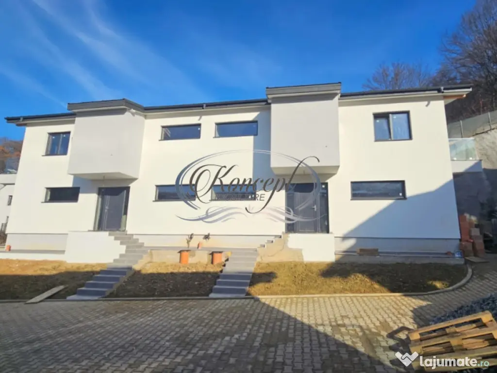 Duplex finisat, cu panouri si pompa de caldura, Floresti-Tau