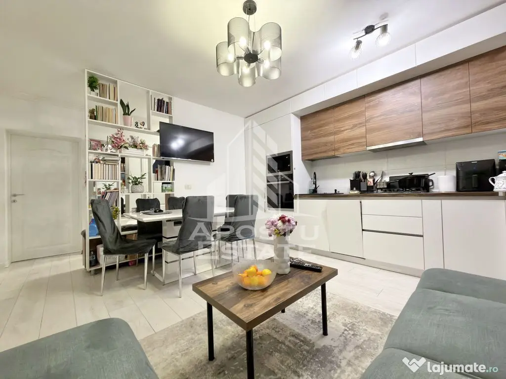 Apartament cu 3 camere mobilat si utilat la etaj intermed...