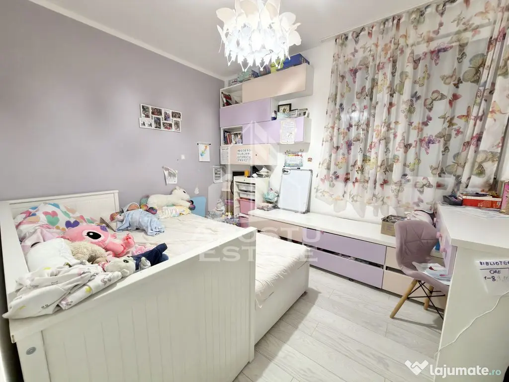 Apartament cu 3 camere mobilat si utilat la etaj intermed...