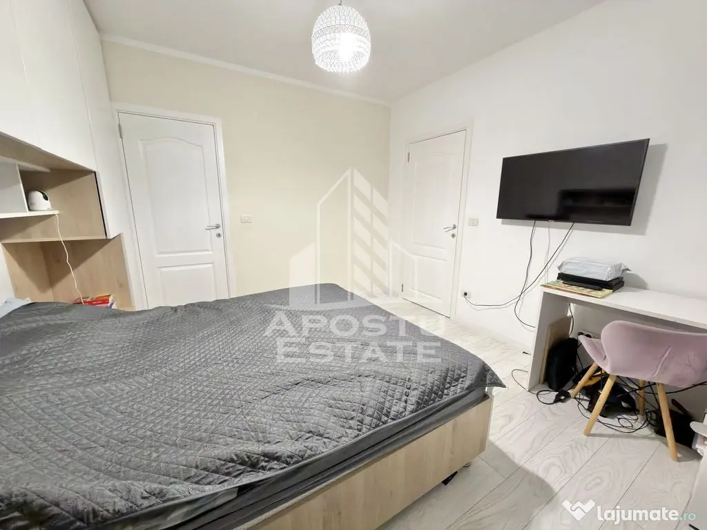 Apartament cu 3 camere mobilat si utilat la etaj intermed...