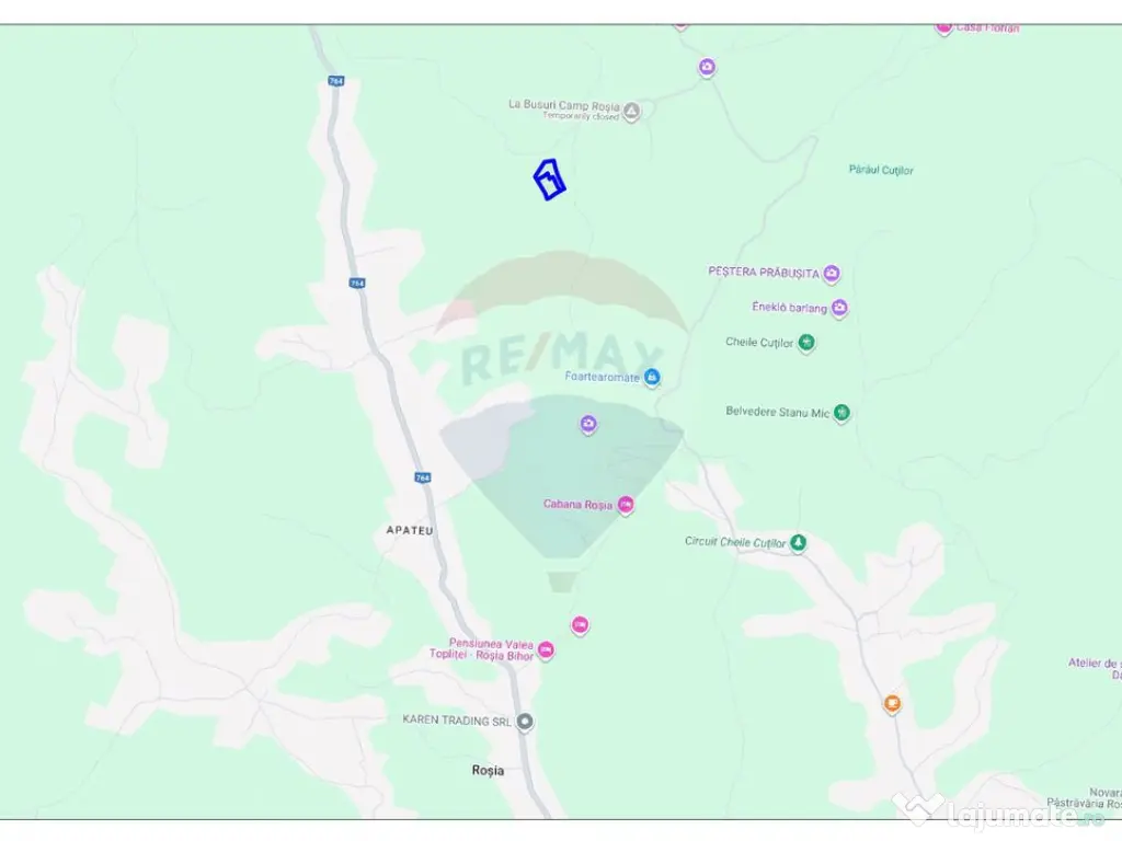 Oportunitate turistică în comuna Roșia 10.059 mp teren
