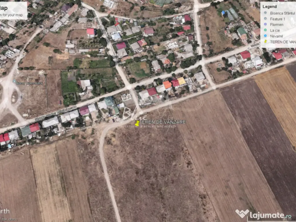 Teren intravilan 5000 mp situat in Techirghiol, langa case