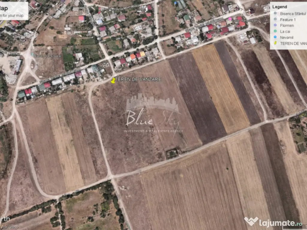 Teren intravilan 5000 mp situat in Techirghiol, langa case