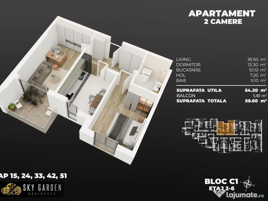 2cam. total dec. 3min metrou Berceni