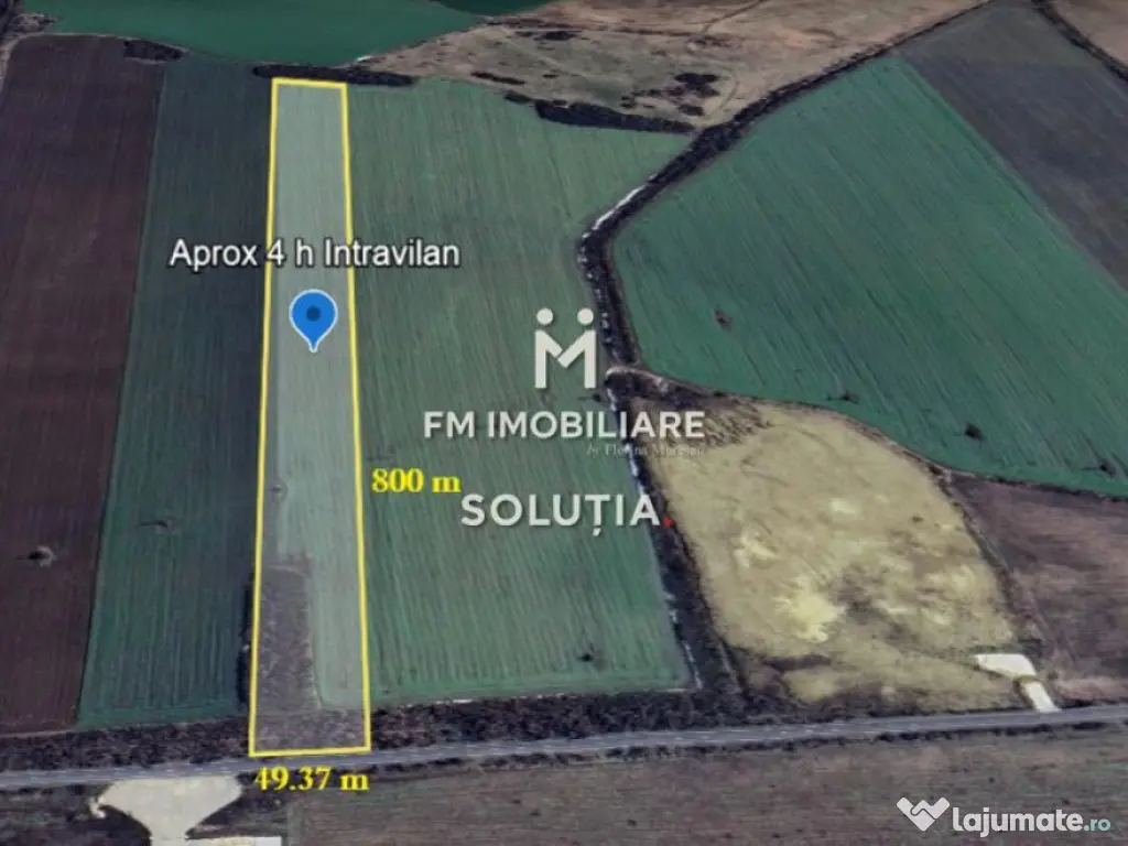 Teren intravilan – Crevedia – 62 de parcele – Acces... 