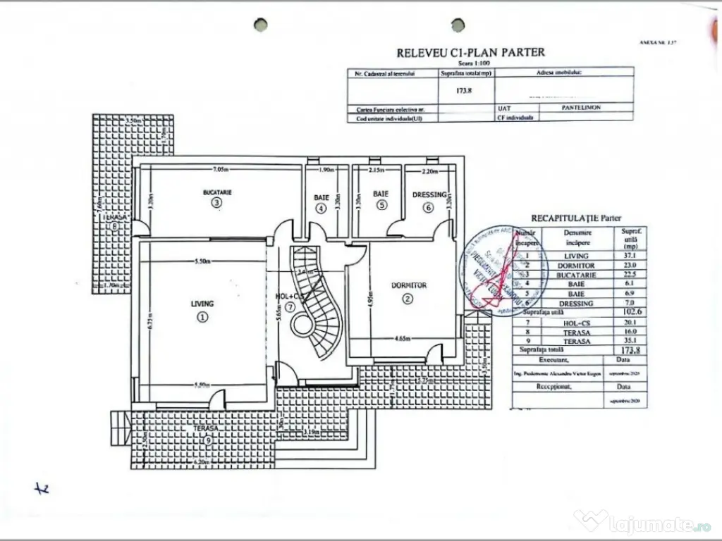 Casa P 1 - 7 camere - s.u. 208 mp - Teren 448 - Pantelimon 