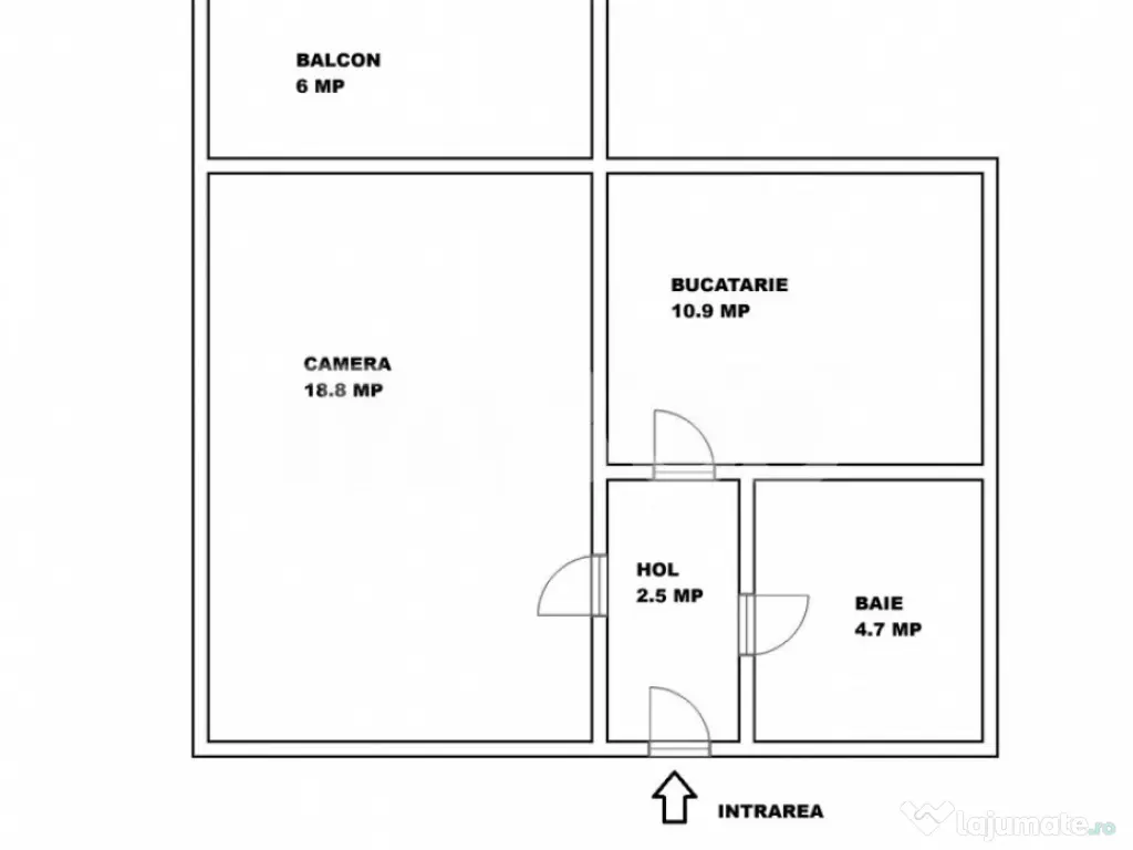 Garsoniera decomandata de vanzare balcon parcare Alma Turnis