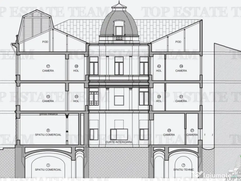 Cladire de in Centrul Vechi, cu proiect pentru hotel - 61 C