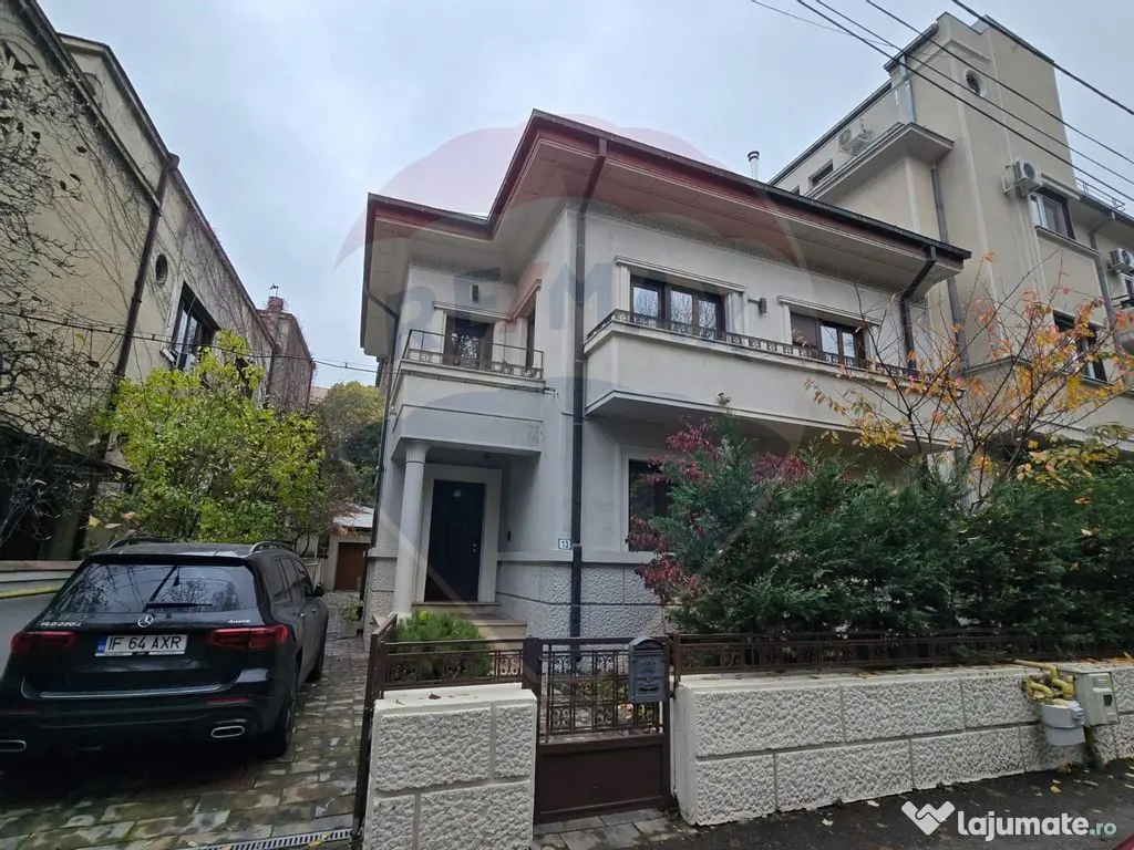 DE INCHIRIAT Apartament 5 camere,-parter, în vila Kiseleff 