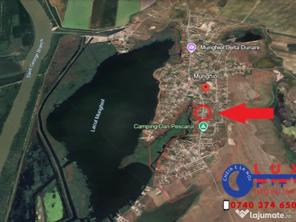 ID 7492 Teren intravilan - DJ222C - MURIGHIOL - DELTA DUNĂRII