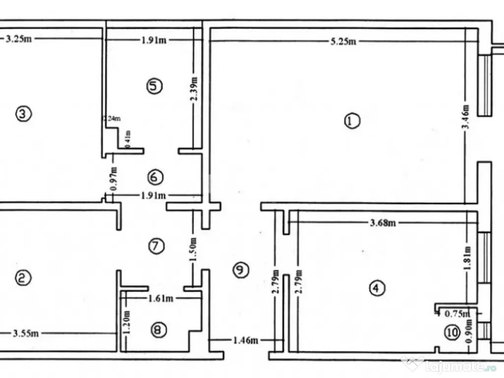 Apartament 3 camere-Gradinari-Bloc fara risc 