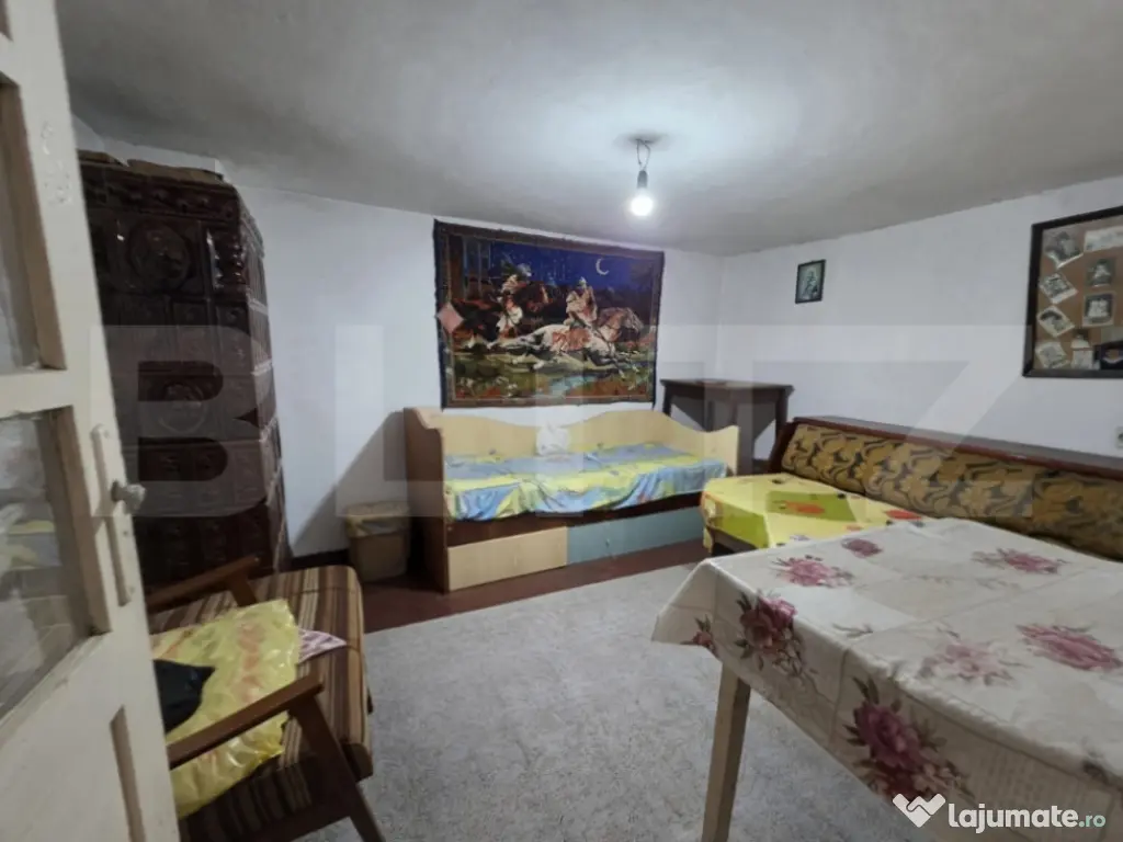 Casă cu teren generos și baltă de pescuit – Găești 