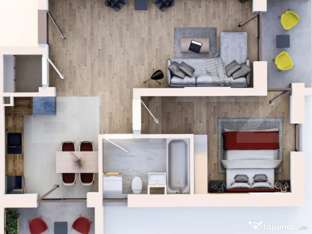 Apartament 2 camere, 52.50 mp, zona Unirii Green Properties