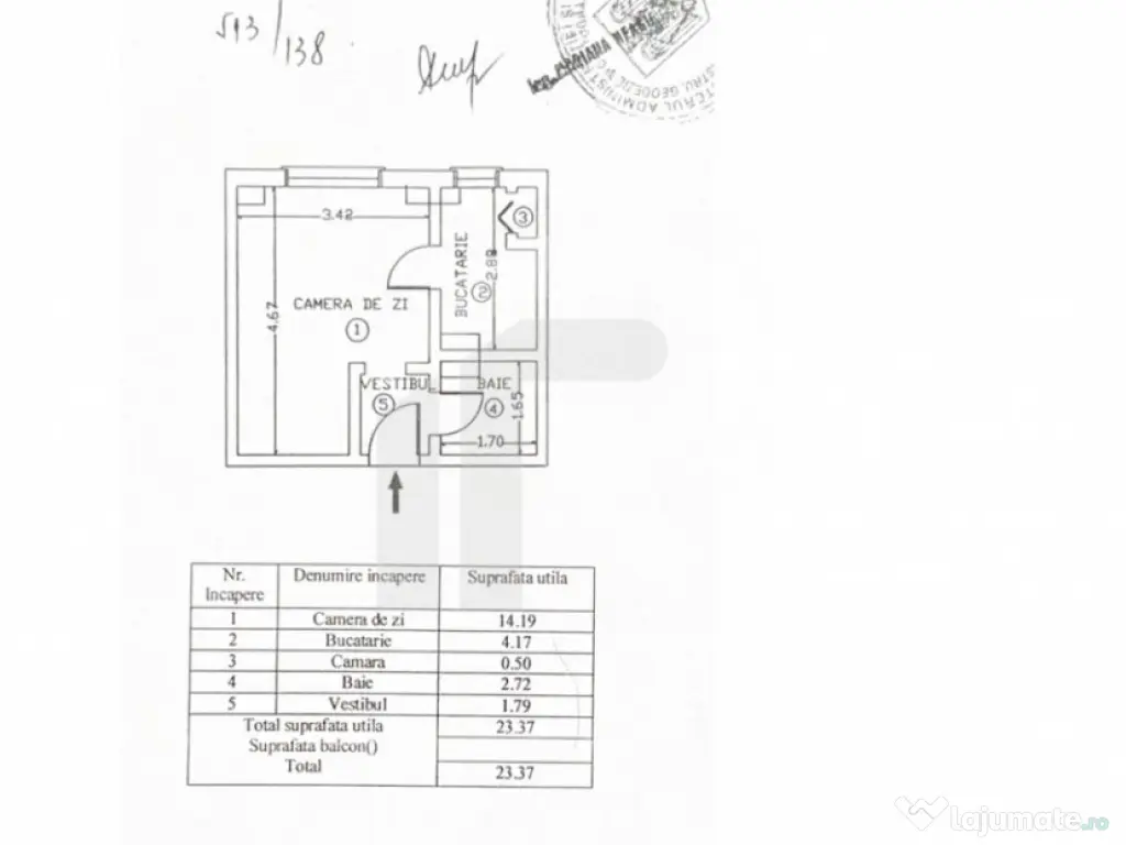 DE VANZARE Garsonieră Teiul Doamnei nr. 108 - Ideal invest 