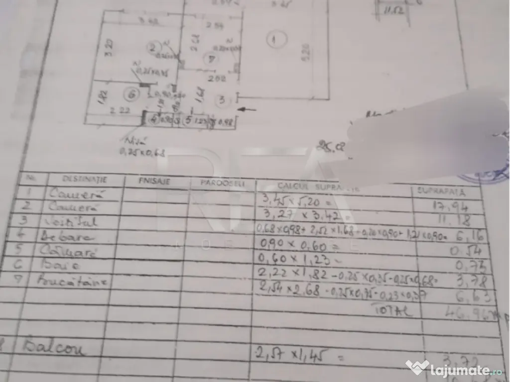 2 camere, 54 mp, bloc 1981-Gorjului