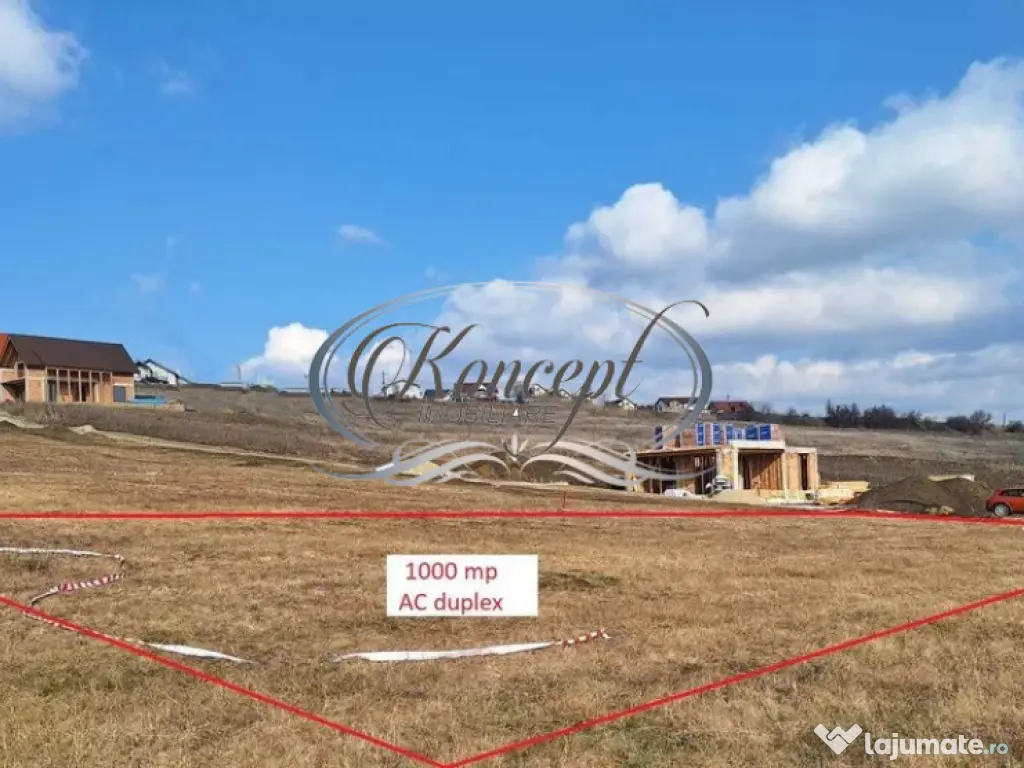 Teren cu autorizatie duplex in Jucu de Sus 