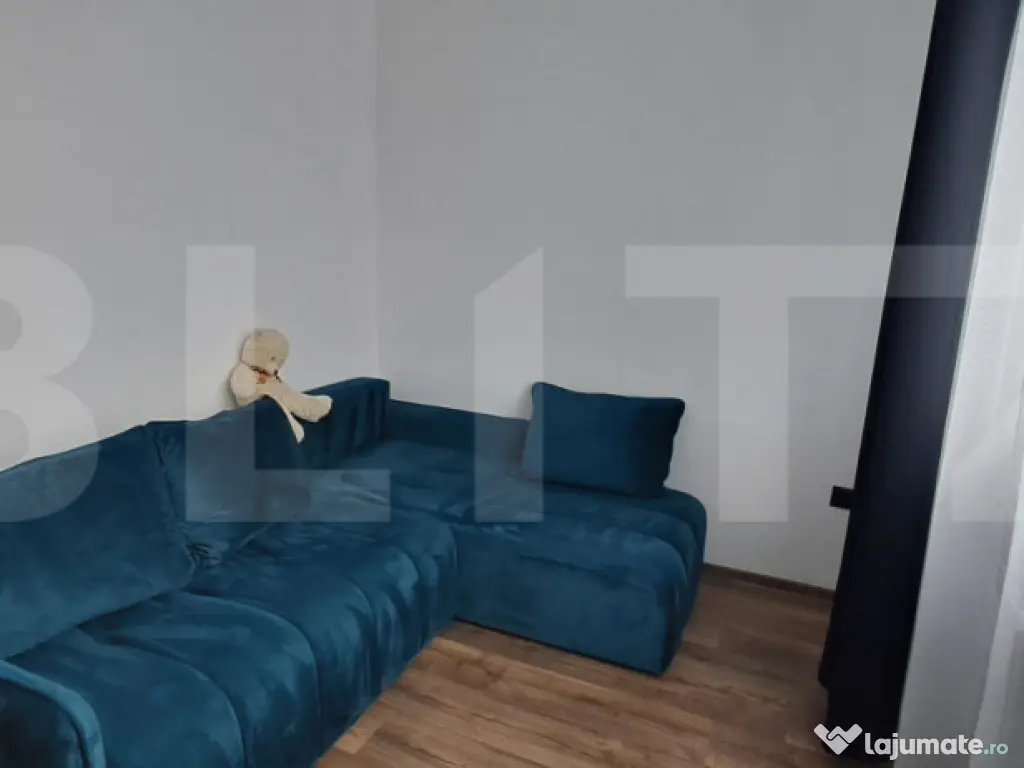 Apartament cu 3 camere, 50 mp, la etajul 2, cu balcon, in zo