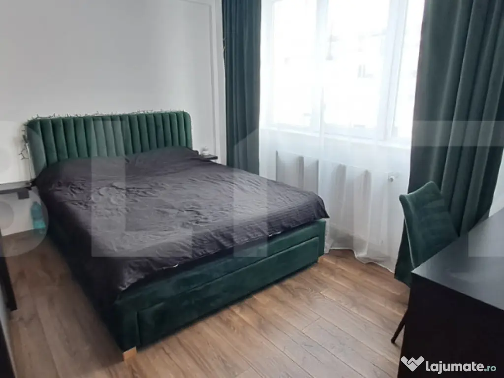 Apartament cu 3 camere, 50 mp, la etajul 2, cu balcon, in zo