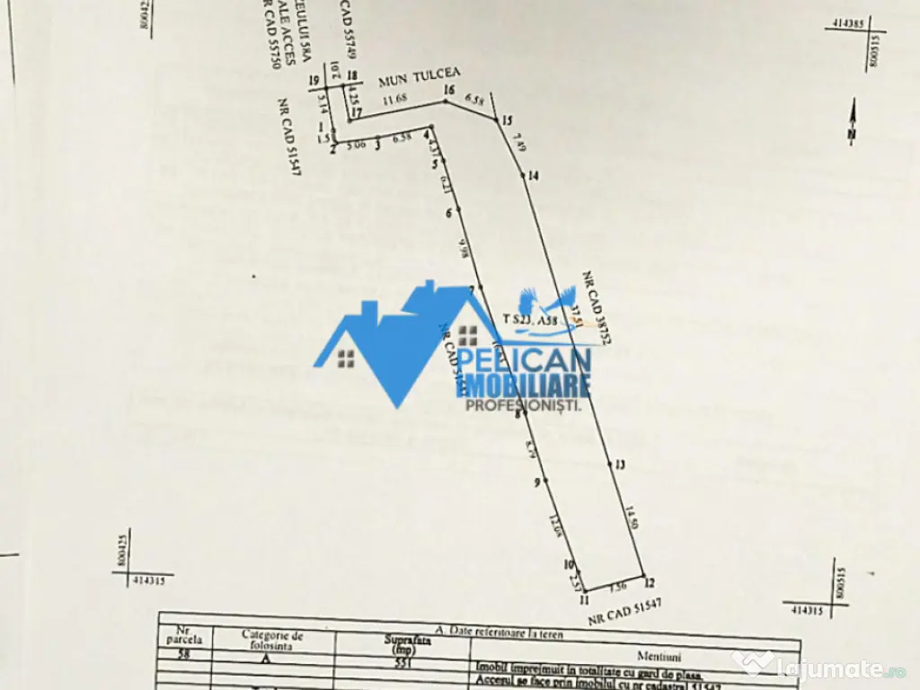 Teren intravilan BIDIDIA, zona deosebita, 550MP 