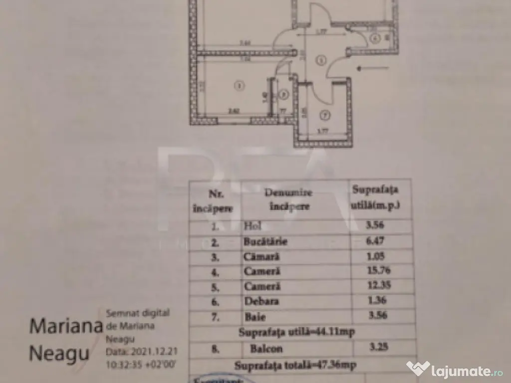 2 cam decomandat - Piata Progresului - Ghimpati 