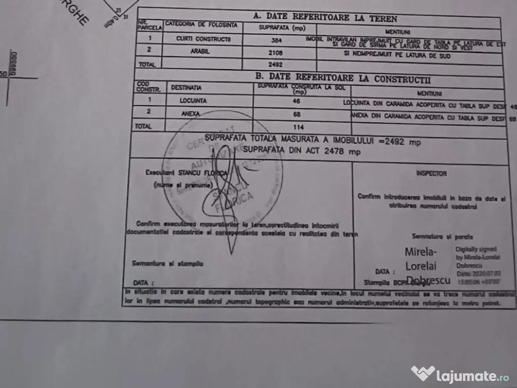 Casa 5 camere cu livada 2200 mp- Varasti 