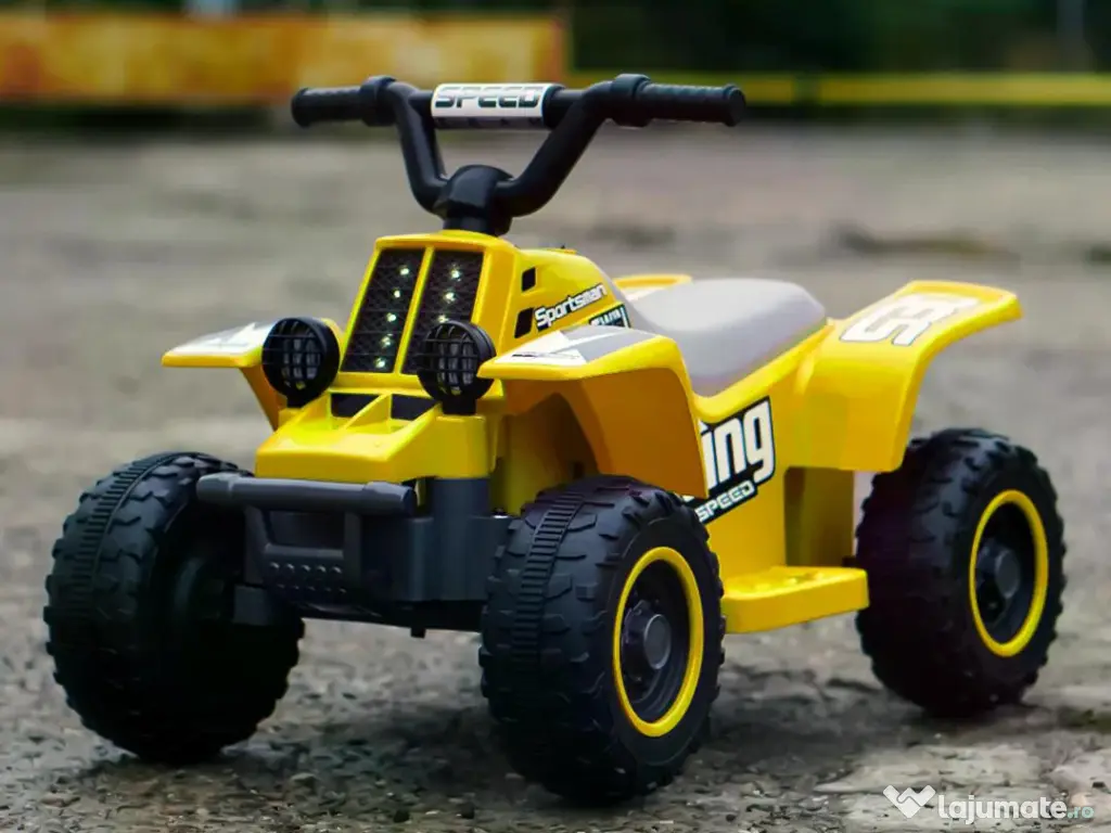 ATV electric pentru copii, Kinderauto BBH-029 35W 6V cu telecomanda Yellow 