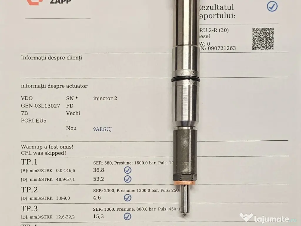 Injectoare noi și recondiționate 