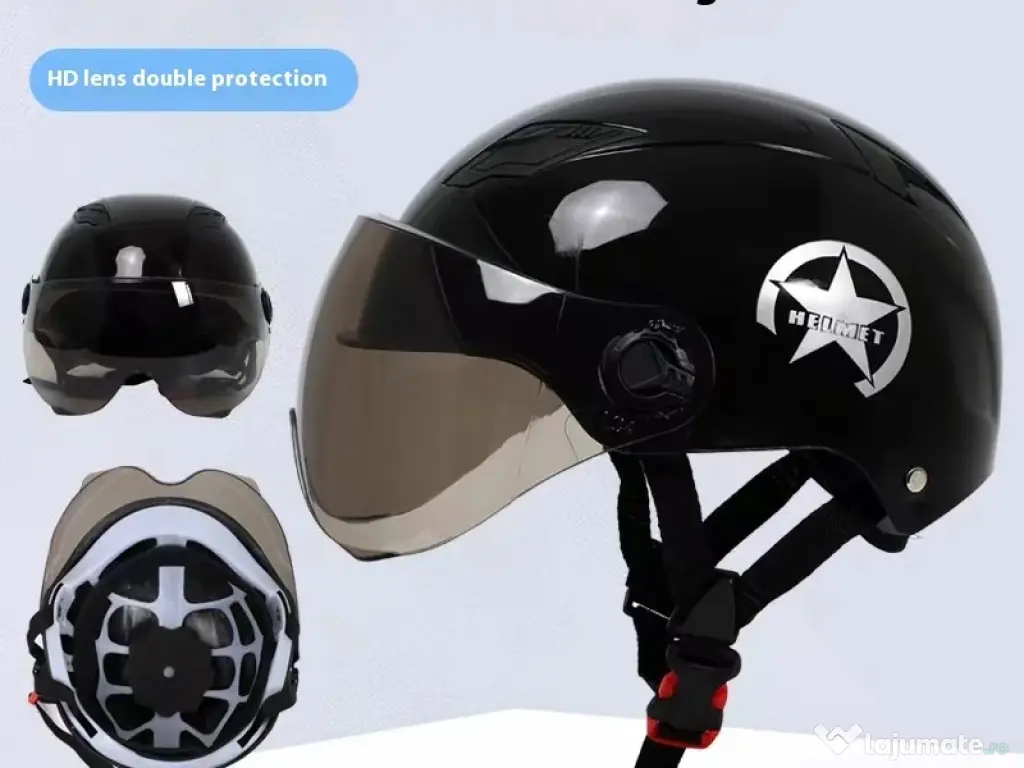 Casca protectie bicicleta/trotineta electrica, marime universala 55-62 cm,Neagra 