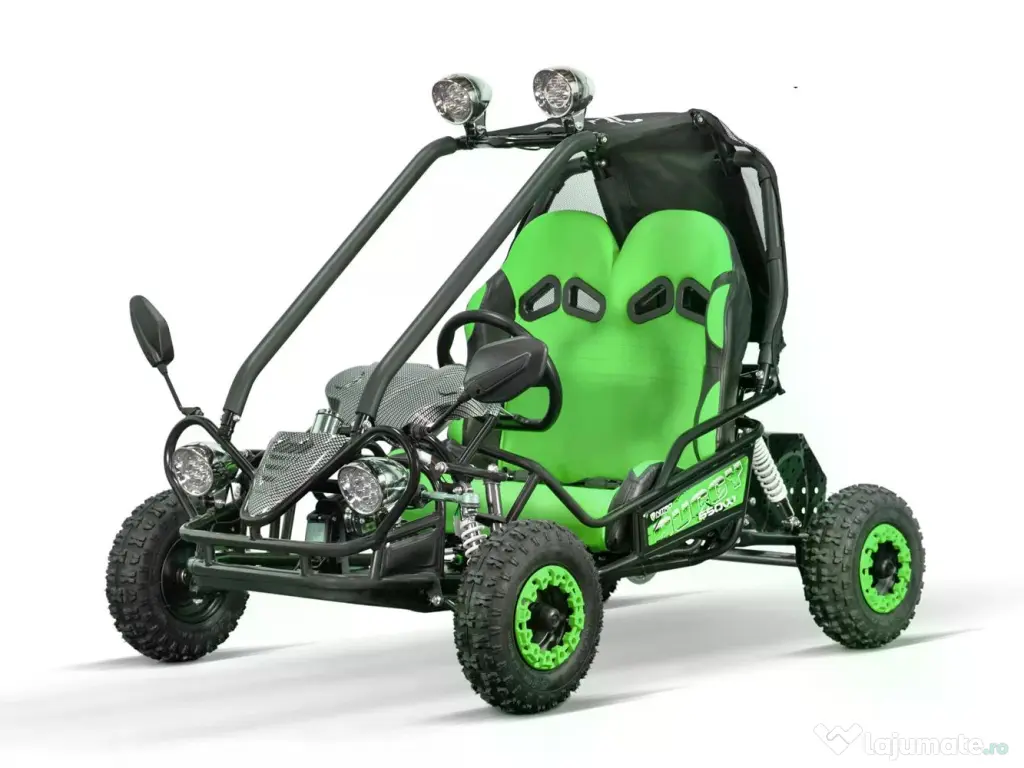 Buggy electric pentru 2 copii NITRO Gokart Hunt 650W 36V 20Ah Green 