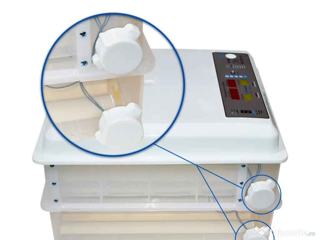 Incubator Clocitoare 120 Oua Gaina Rata Gasca Prepelite Pui  Automat Ovoscop 