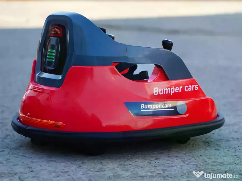 Masinuta busitoare electrica cu RC, Kinderauto Bumper, 2x 35W 12V RED 
