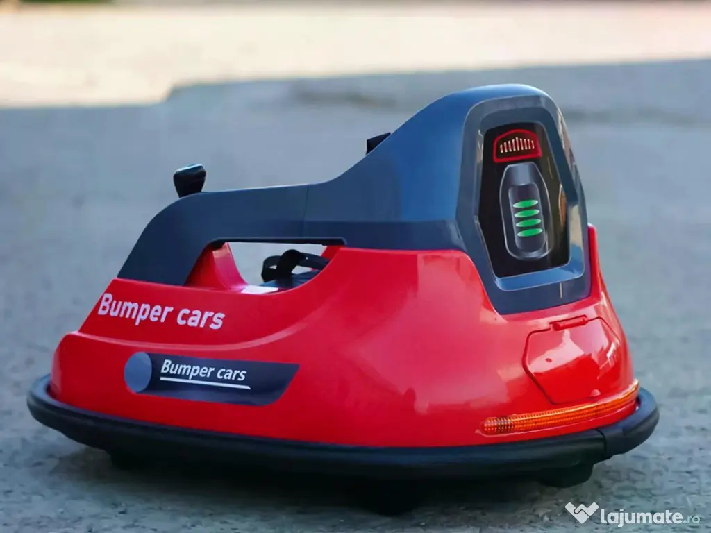 Masinuta busitoare electrica cu RC, Kinderauto Bumper, 2x 35W 12V RED 