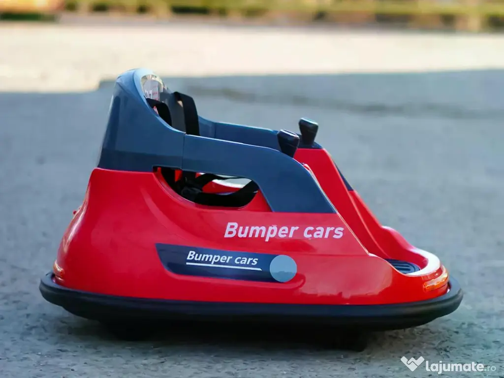 Masinuta busitoare electrica cu RC, Kinderauto Bumper, 2x 35W 12V RED 