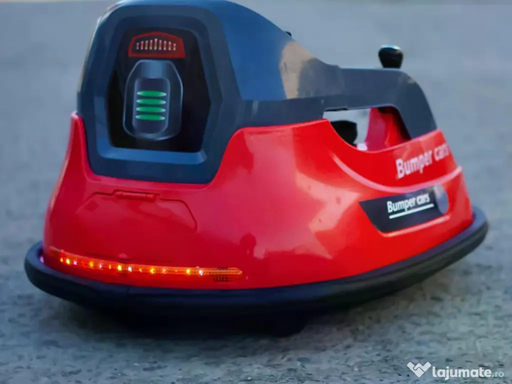 Masinuta busitoare electrica cu RC, Kinderauto Bumper, 2x 35W 12V RED 