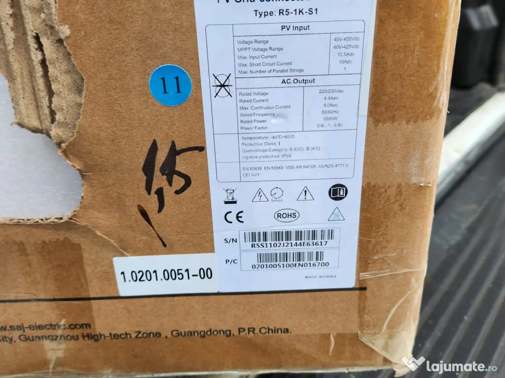 Inverter SAJ Rooftop Solar R5-2K-S1-15 Nou 