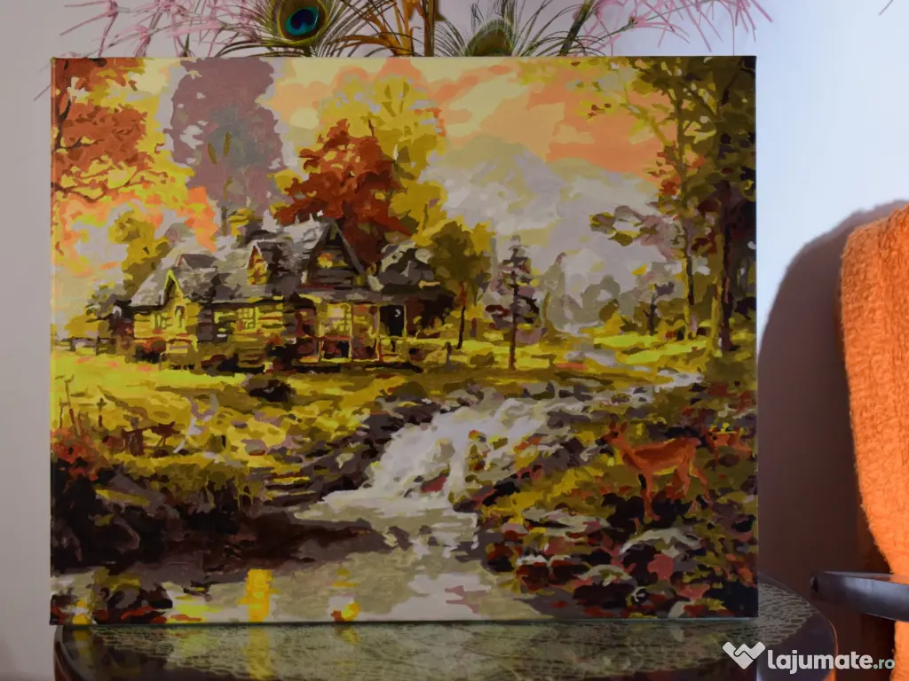 Tablou pictat acrilic 