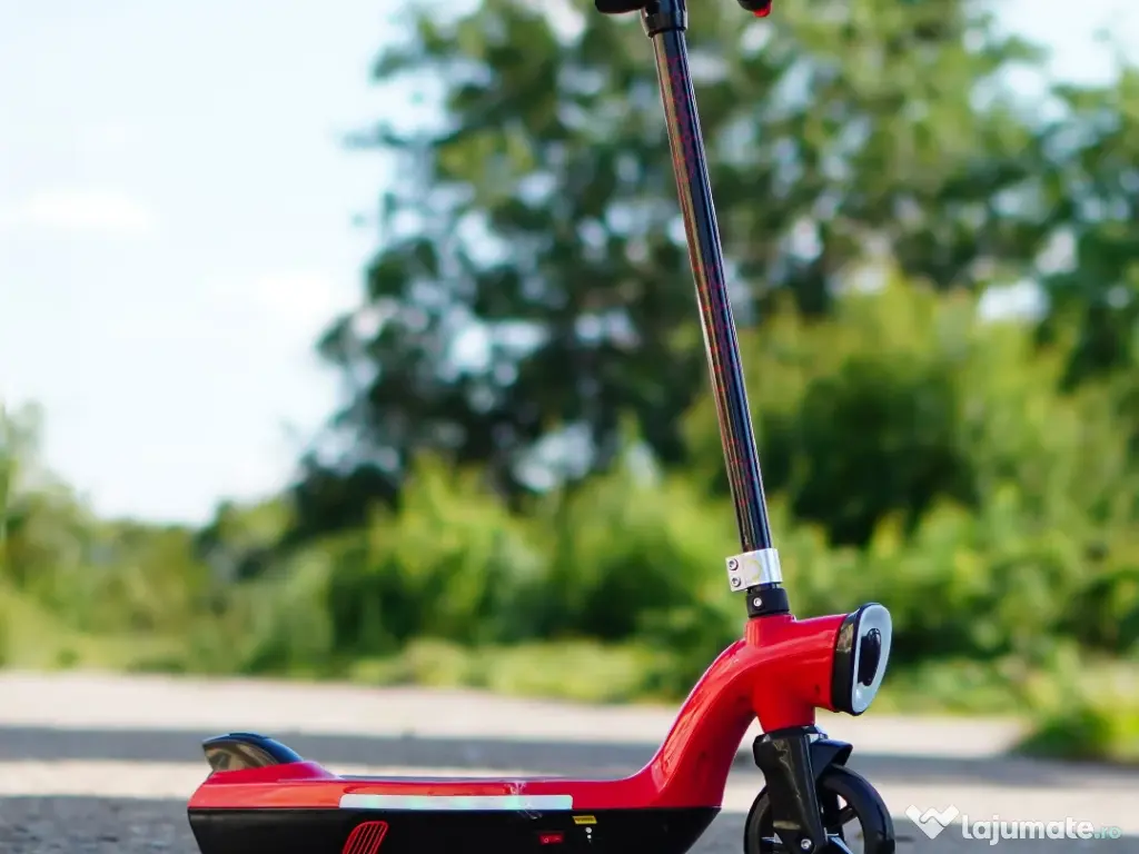 Trotineta electrica Kinderauto BJKL168, 45W, 12V 7Ah roti moi RED